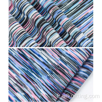 Tissu Polyester Spandex Jersey Micro Fibre Teint Polyester